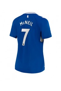 Everton Dwight McNeil #7 Voetbaltruitje Thuis tenue Dames 2022-23 Korte Mouw